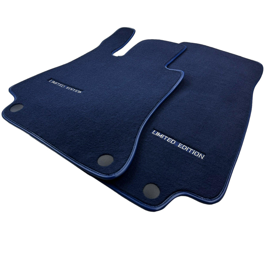 Dark Blue Floor Mats For Mercedes Benz S-Class A217 Convertible (2014-2023) | Limited Edition - AutoWin