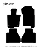 Dark Blue Floor Mats For Mercedes Benz X-Class W470 (2017-2023) | Limited Edition - AutoWin