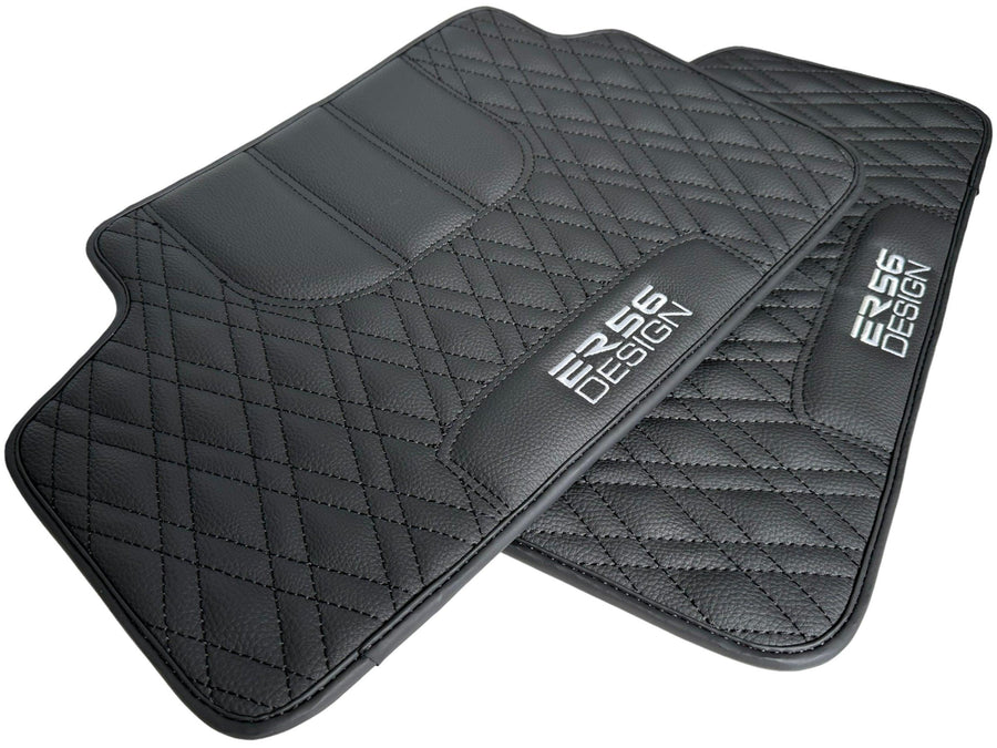 Floor Mats For BMW 2 Series F23 Convertible Black Leather Er56 Design - AutoWin