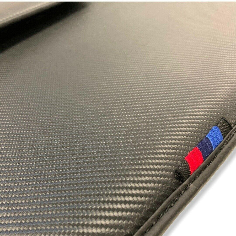 Floor Mats For BMW 3 Series E30 4-doors Sedan Autowin Brand Carbon Fiber Leather - AutoWin
