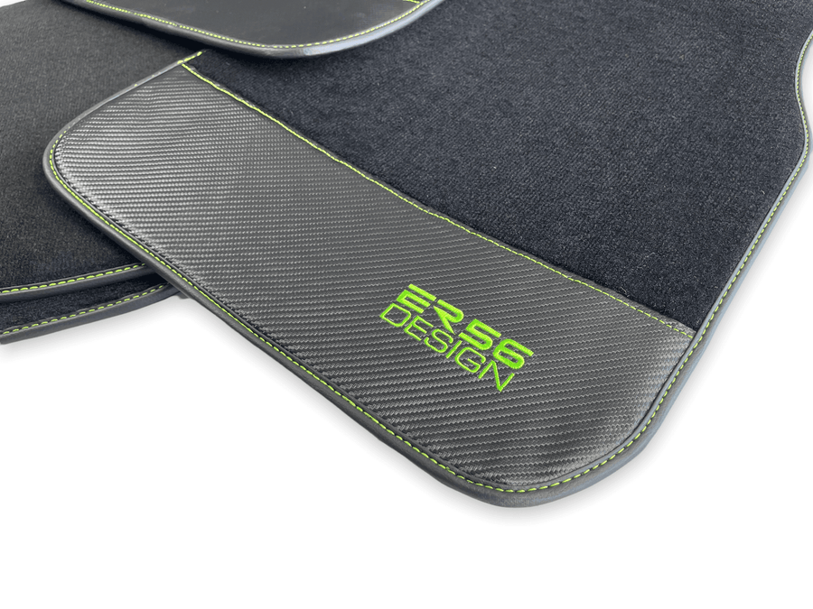 Floor Mats For BMW 3 Series E36 2-door Coupe Carbon Leather Er56 Design - AutoWin