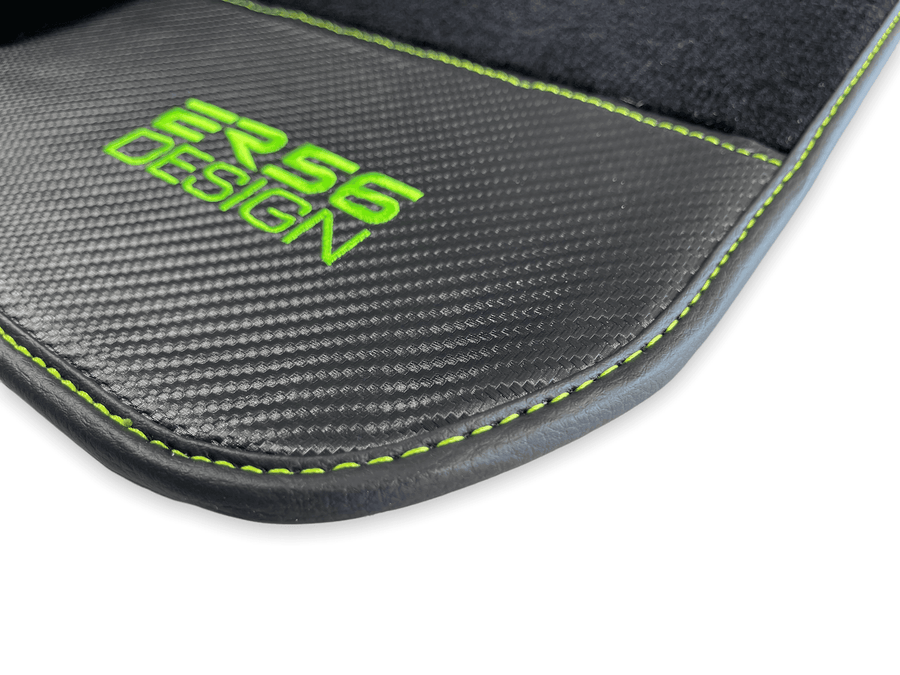 Floor Mats For BMW 3 Series E36 4-door Sedan Carbon Leather Er56 Design - AutoWin