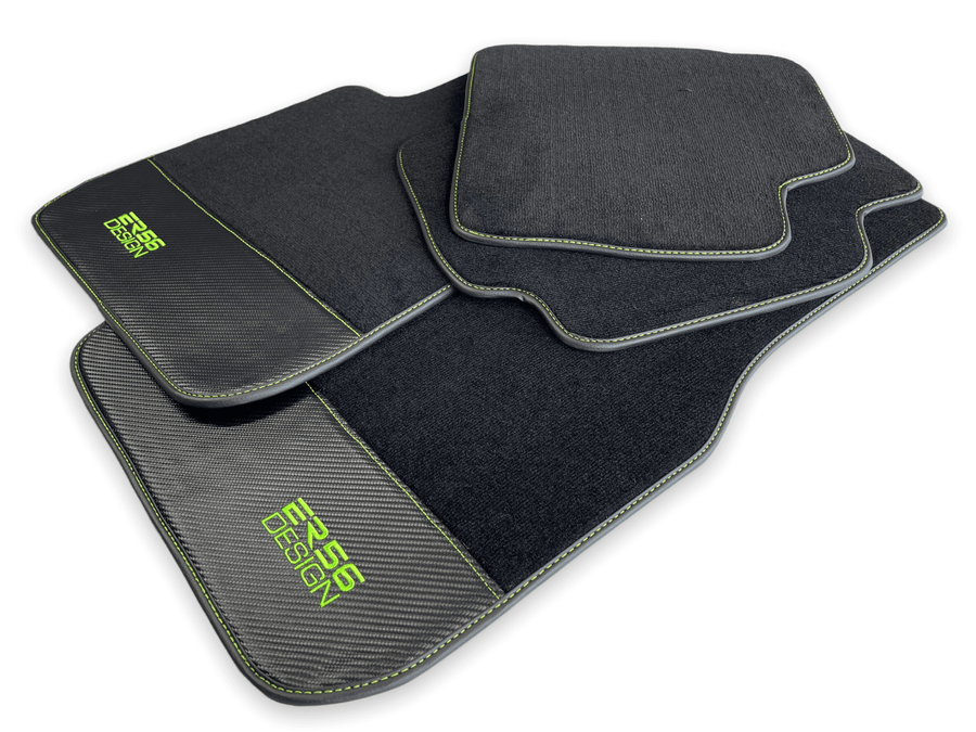 Floor Mats For BMW 6 Series E63 Carbon Leather Er56 Design - AutoWin