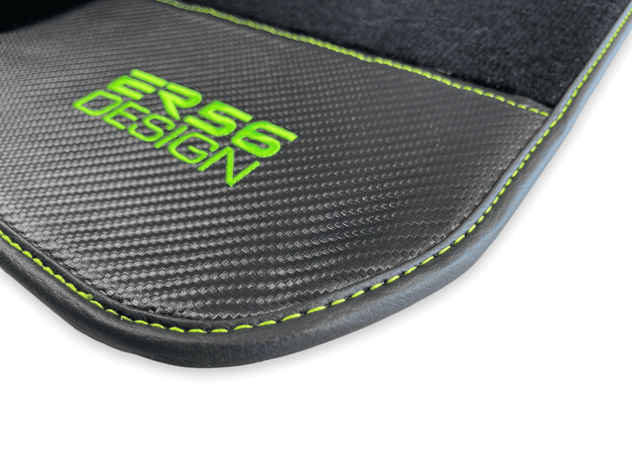 Floor Mats For BMW 6 Series E63 Carbon Leather Er56 Design - AutoWin