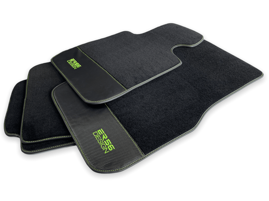 Floor Mats For BMW 6 Series E63 Carbon Leather Er56 Design - AutoWin