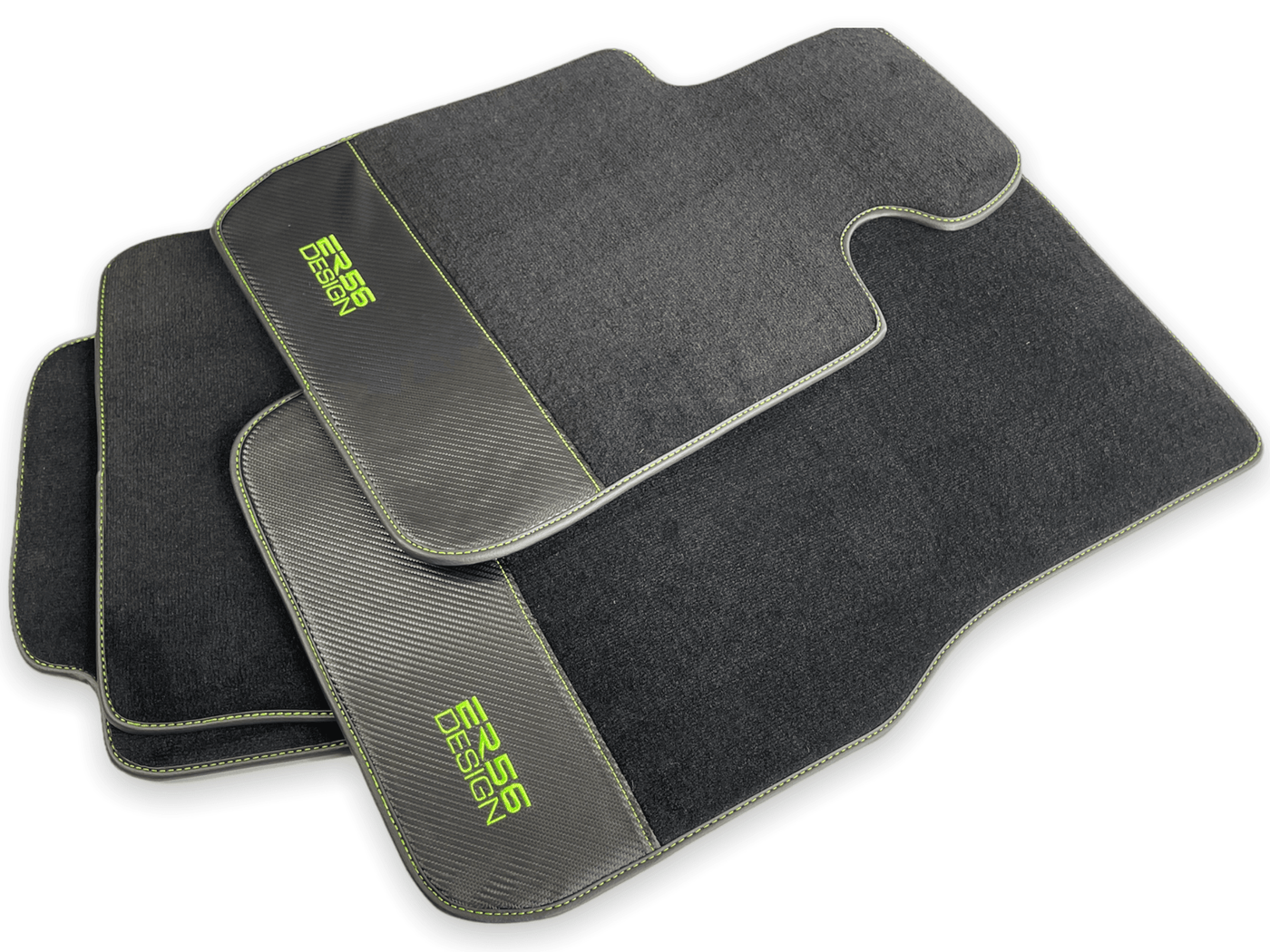 Floor Mats For BMW iX1 - U11 SUV Carbon Leather Er56 Design - AutoWin