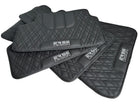 Floor Mats For BMW M3 G80 Black Leather Er56 Design - AutoWin