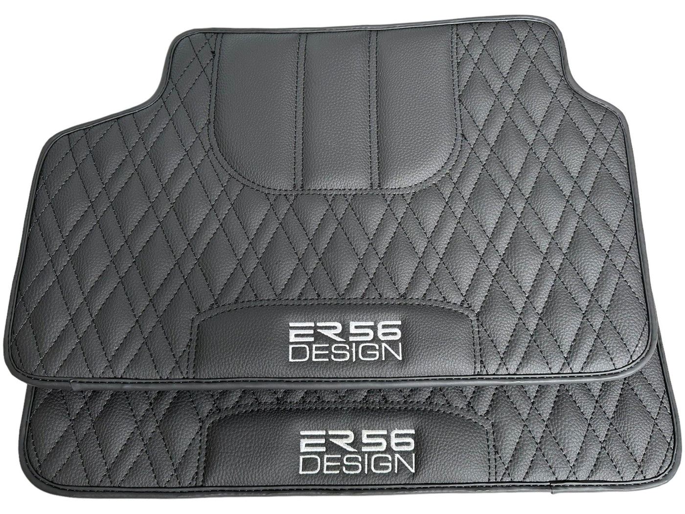 Floor Mats For BMW X1 Series E84 Black Leather Er56 Design - AutoWin