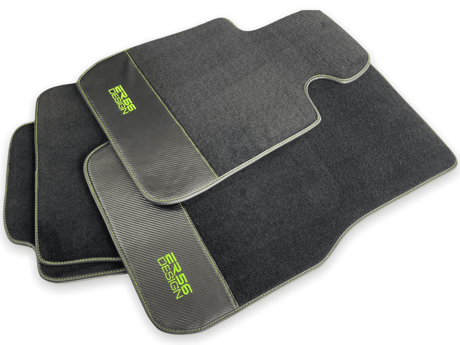 Floor Mats For BMW X3 - E83 SUV Carbon Leather Er56 Design - AutoWin