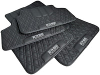 Floor Mats For BMW X6 Series F16 Black Leather Er56 Design - AutoWin