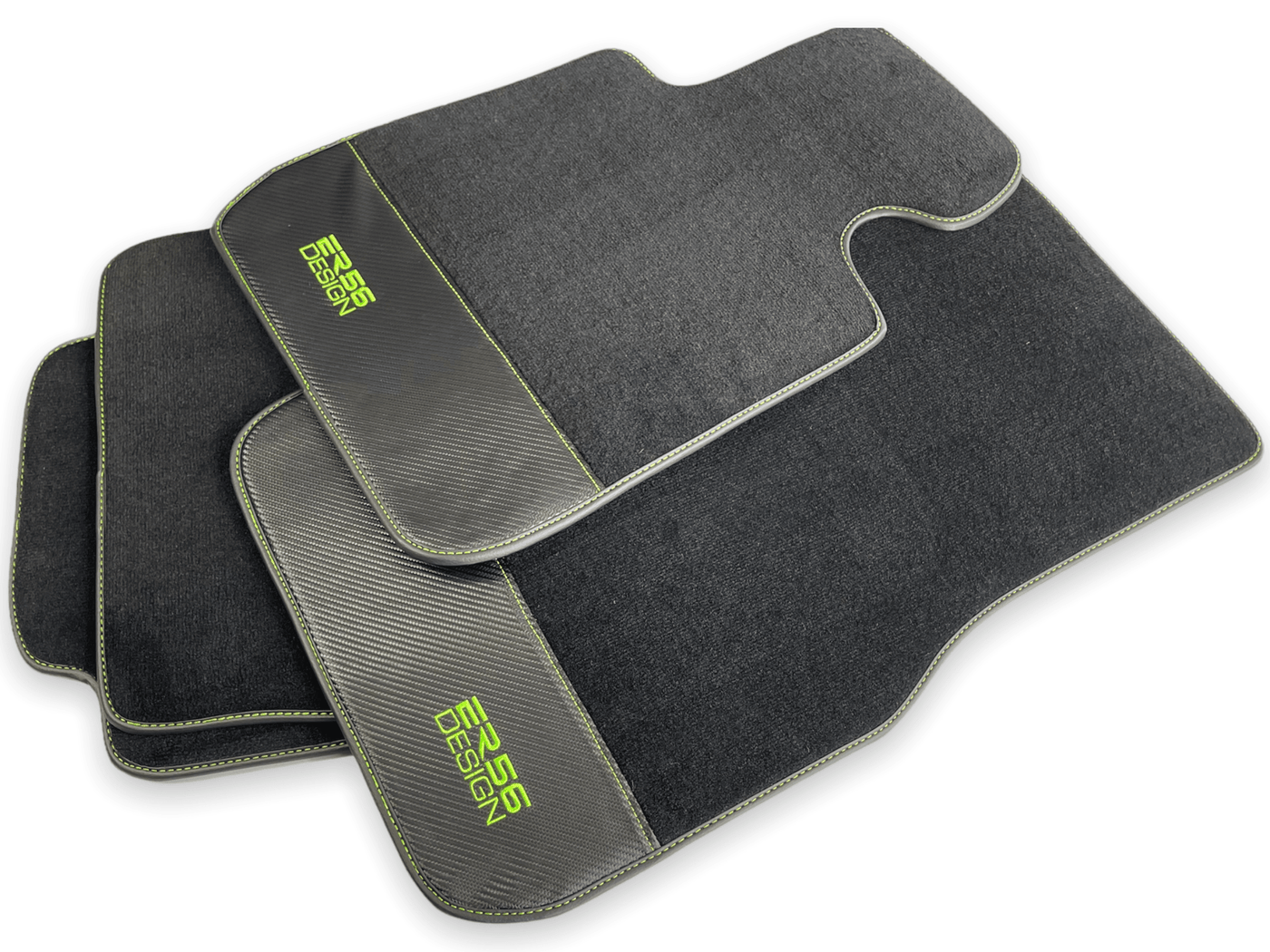 Floor Mats For BMW X6M Series F86 Carbon Leather Er56 Design - AutoWin