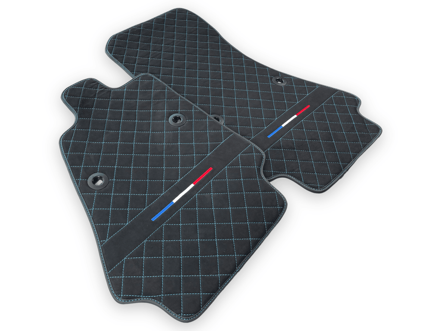 Floor Mats For Bugatti Chiron Alcantara Leather Limited Edition - AutoWin
