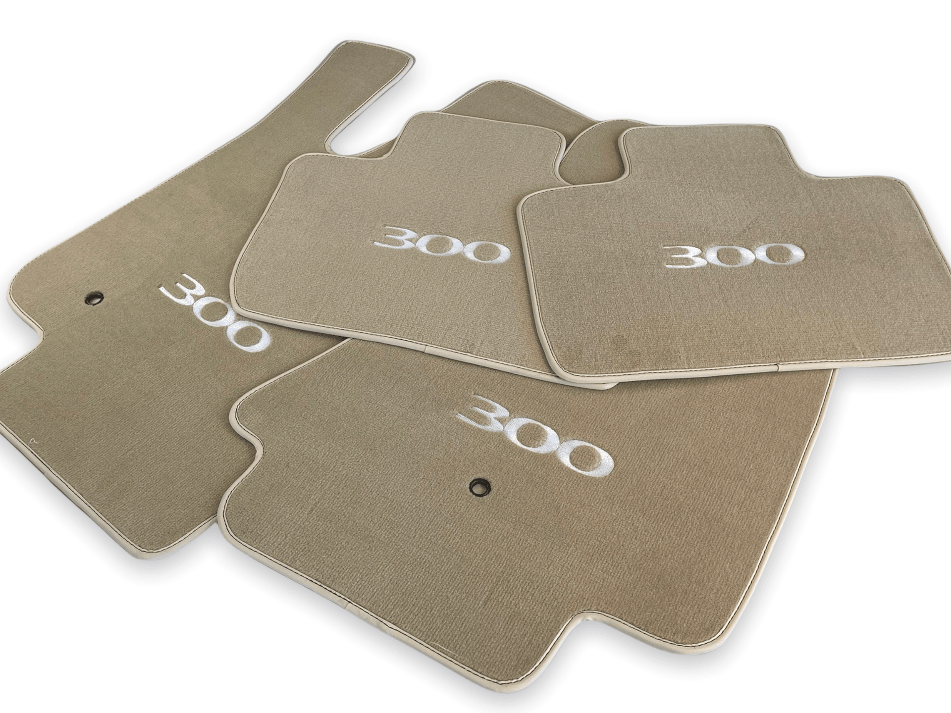 Floor Mats For Chrysler 300C Beige 2011-2022 - AutoWin