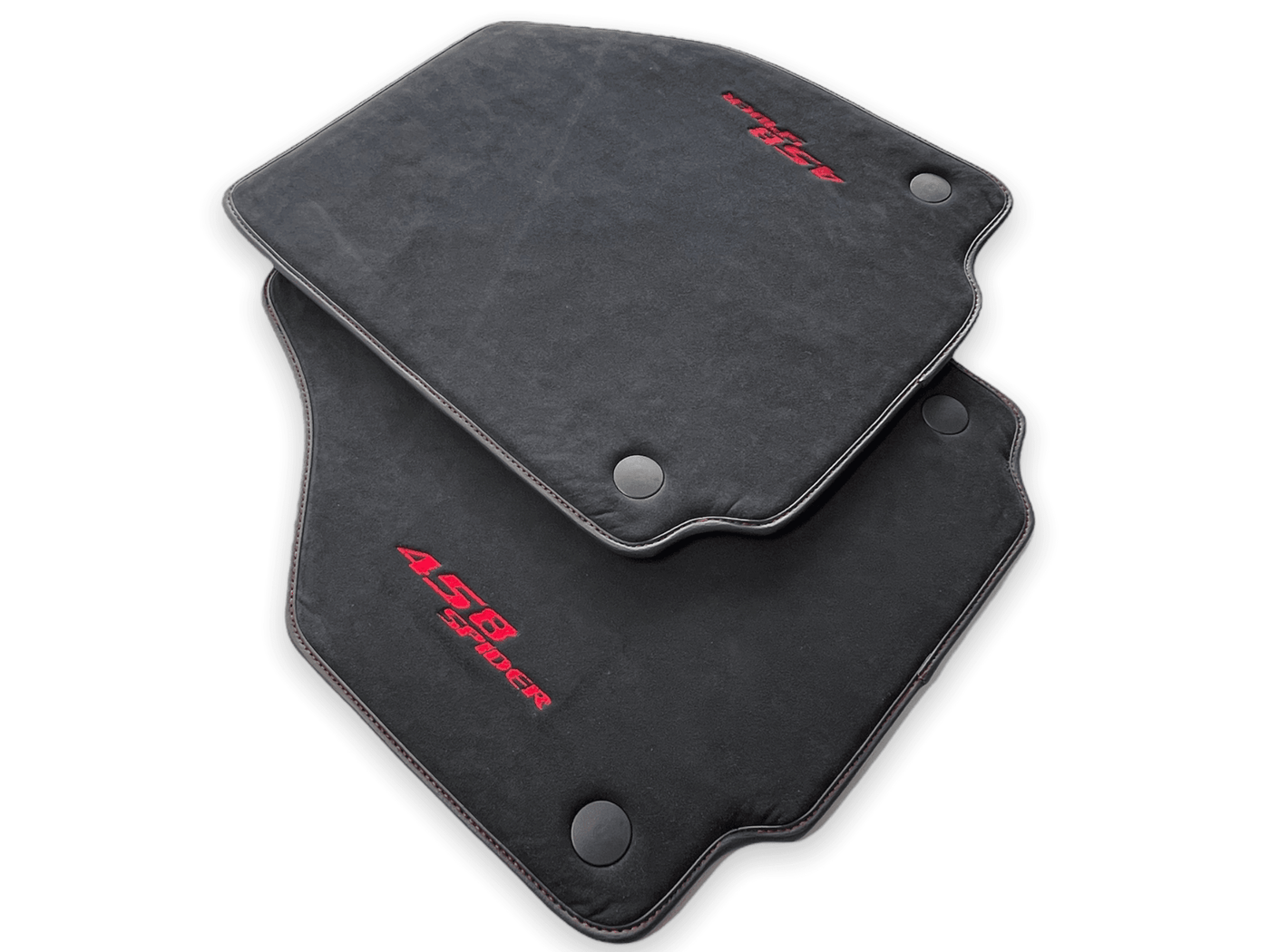 Floor Mats For Ferrari 458 Spider 2012-2015 Alcantara Leather - AutoWin