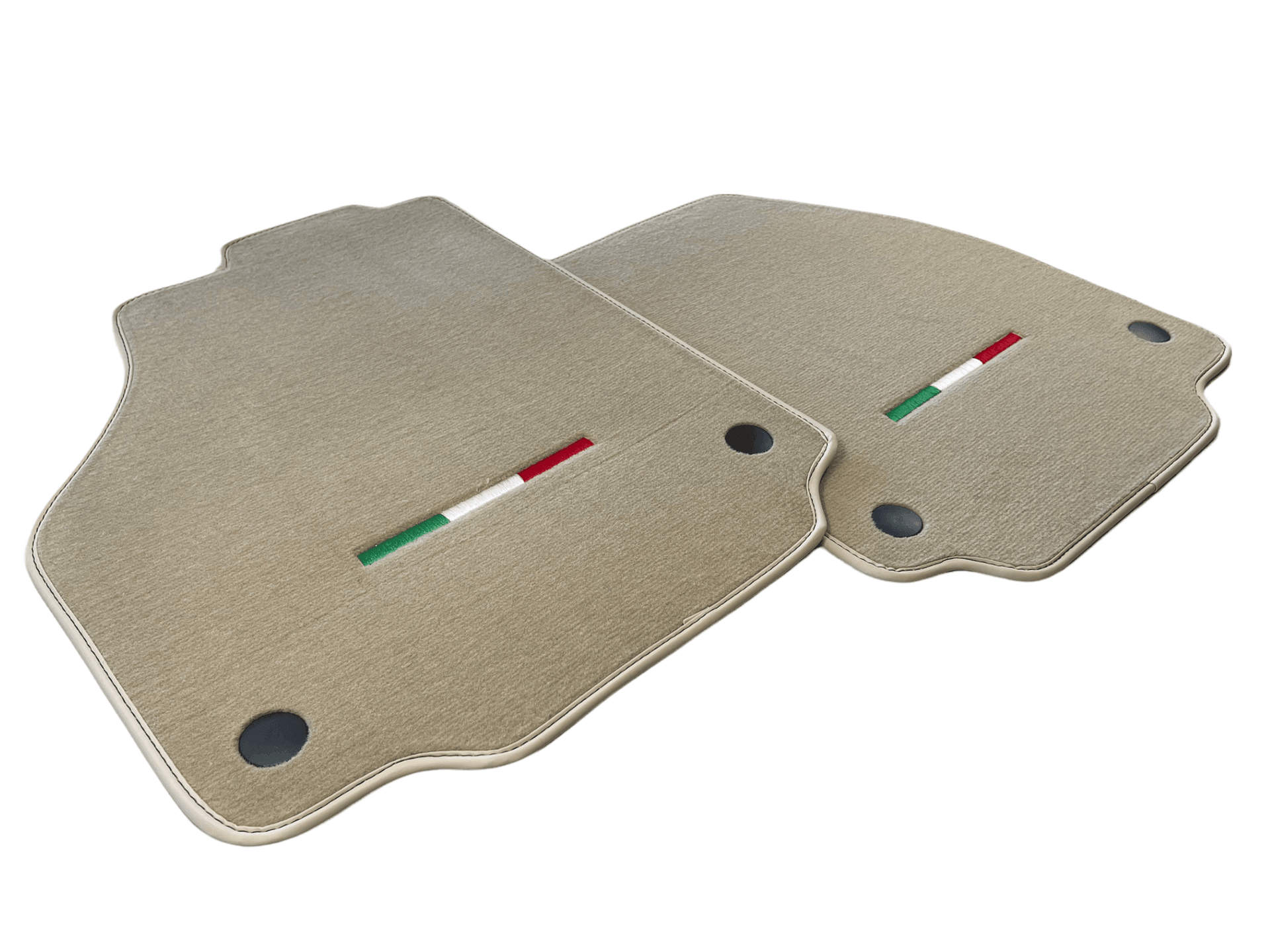 Floor Mats For Ferrari 458 Spider 2012-2015 Beige Italian Edition - AutoWin