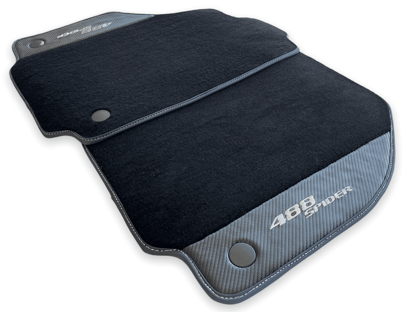 Floor Mats For Ferrari 488 Spider 2015-2022 Carbon Fiber AutoWin Brand IT Edition - AutoWin
