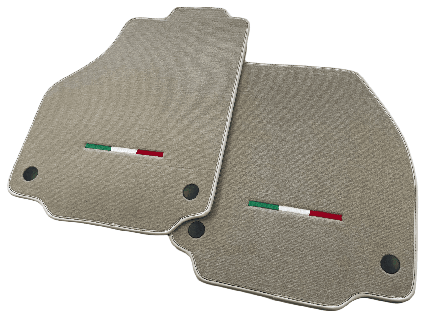 Floor Mats For Ferrari F8 Tributo (2019-2023) Beige Italian Edition - AutoWin