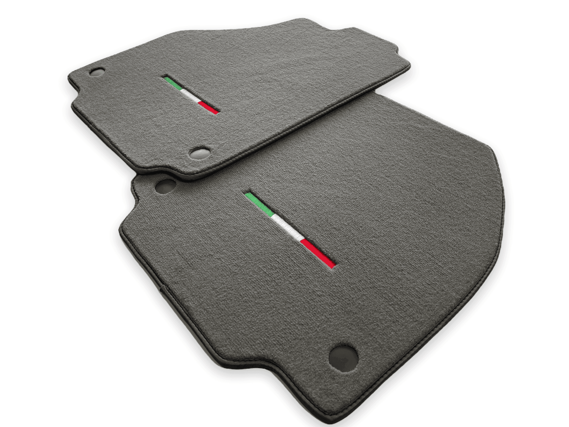 Floor Mats For Ferrari F8 Tributo (2019-2023) Gray Italian Edition - AutoWin