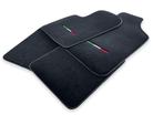Italian Edition Black Floor Mats for Fiat 500X (2018-2024) Convertible - AutoWin