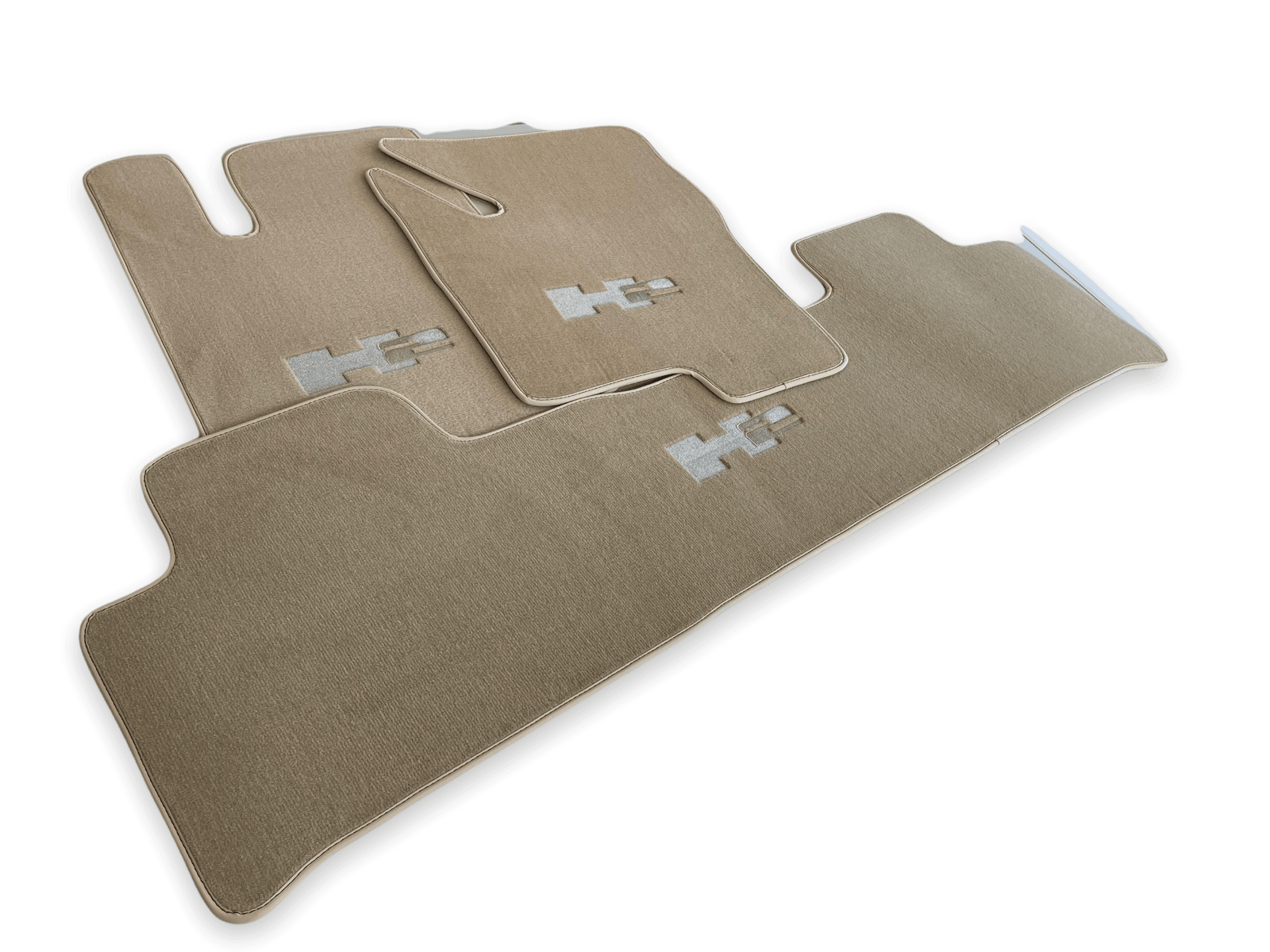 Floor Mats For Hummer H2 2003-2009 Tailored Beige Color Carpets - AutoWin