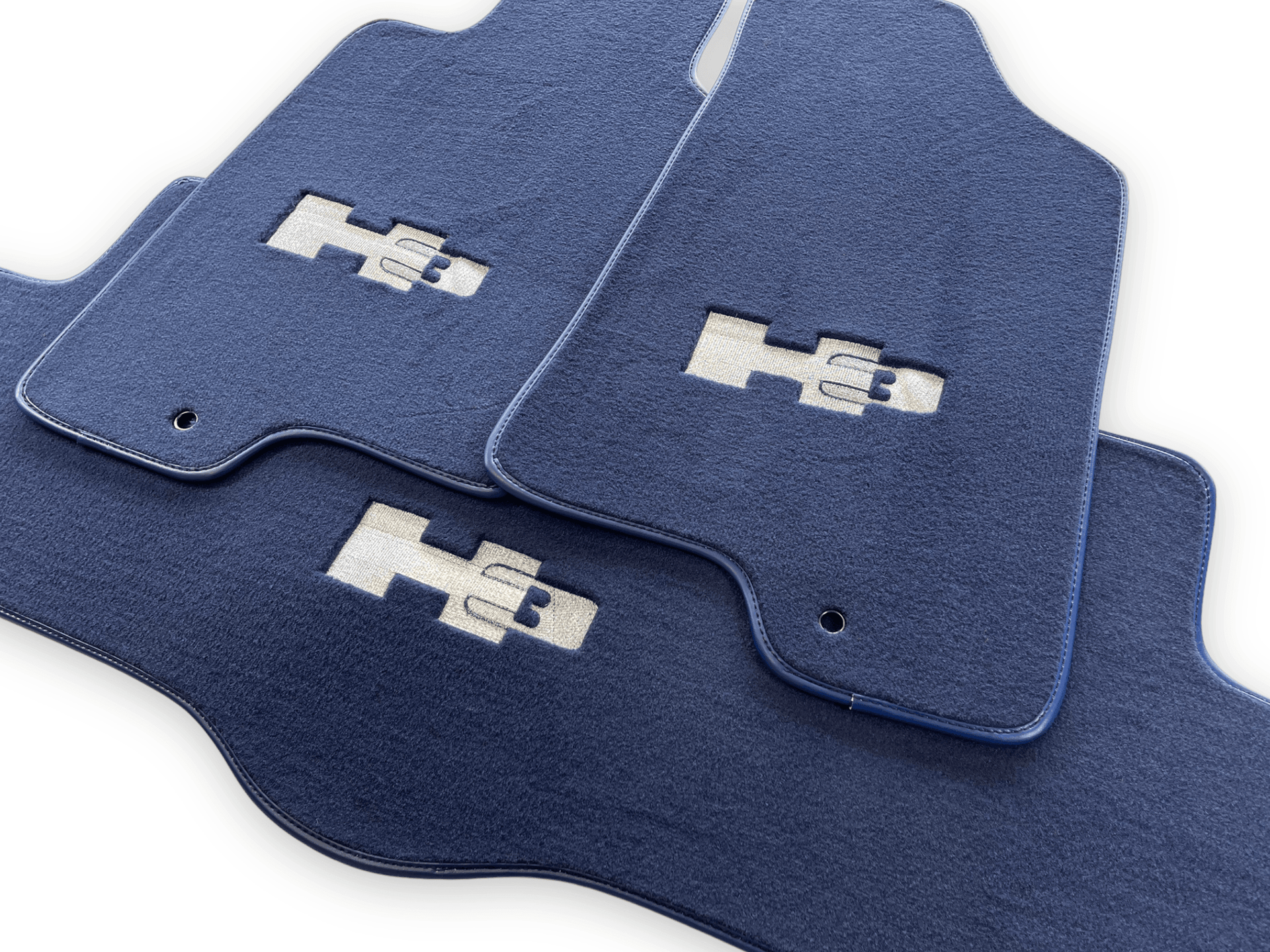Floor Mats For Hummer H3 2005-2010 Tailored Dark Blue Color Carpets - AutoWin