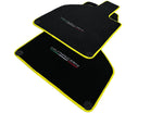Floor Mats for Lamborghini Huracan With Italian Flag | Yellow Trim - AutoWin