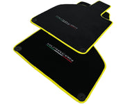 Floor Mats for Lamborghini Huracan With Italian Flag | Yellow Trim - AutoWin