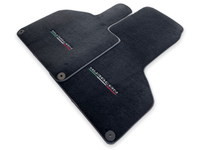 Floor Mats for Lamborghini Huracan With Italian Flag Red Stitch - AutoWin