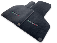 Floor Mats for Lamborghini Huracan With Italian Flag Red Stitch - AutoWin