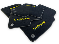 Floor Mats For Lamborghini Urus Black Tailored Yellow Edition - AutoWin