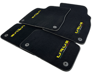 Floor Mats For Lamborghini Urus Black Tailored Yellow Edition - AutoWin