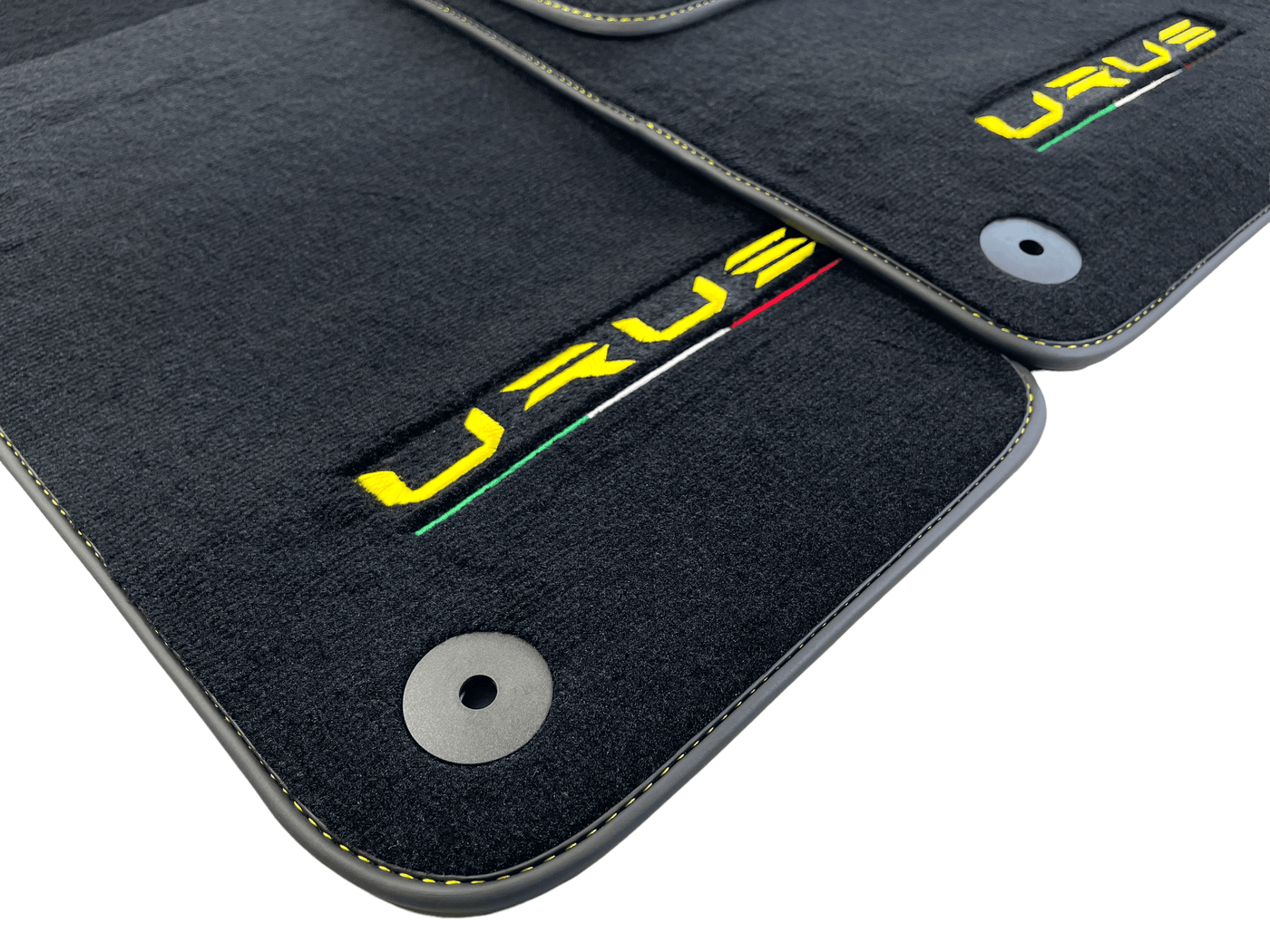 Floor Mats For Lamborghini Urus Black Tailored Yellow Edition - AutoWin