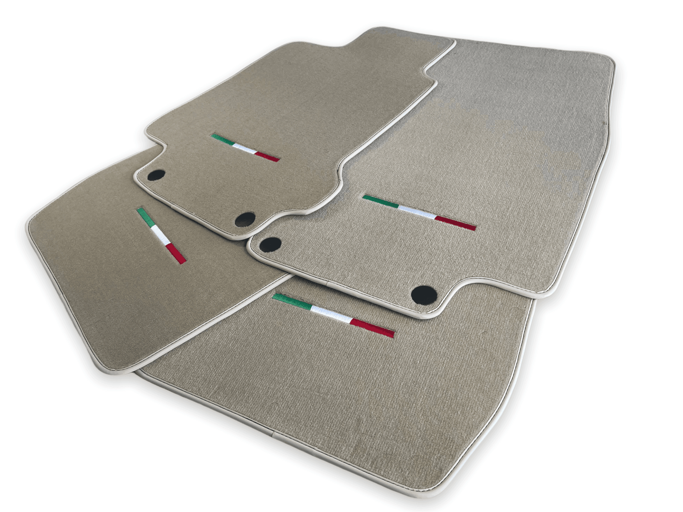 Floor Mats For Maserati GranTurismo (2007-2019) Beige IT Edition - AutoWin