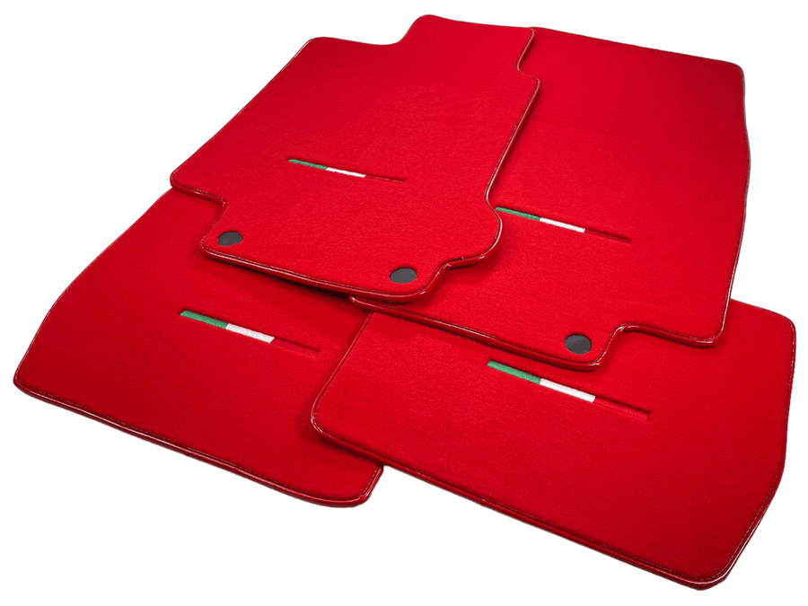 Floor Mats For Maserati GranTurismo (2007-2019) Red IT Edition - AutoWin