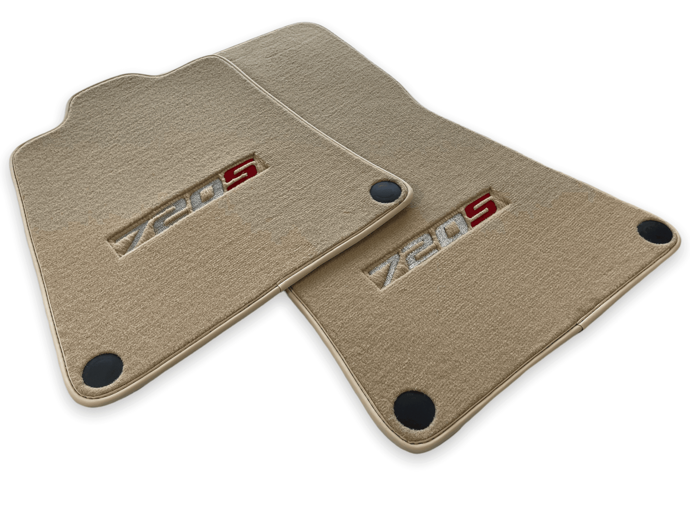 Floor Mats For McLaren 720S Beige Tailored Carpets Set AutoWin - AutoWin