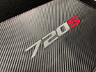 Floor Mats For McLaren 720S Black Tailored Carpets With Carbon - AutoWin