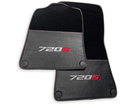 Floor Mats For McLaren 720S Black Tailored Carpets With Carbon - AutoWin