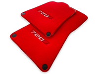 Floor Mats For McLaren 720S Red Tailored Carpets Set AutoWin - AutoWin