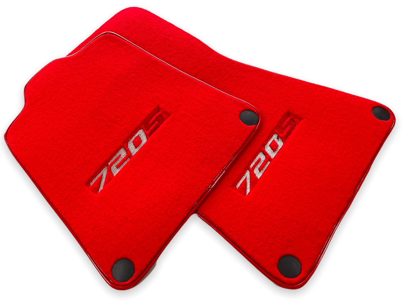 Floor Mats For McLaren 720S Red Tailored Carpets Set AutoWin - AutoWin