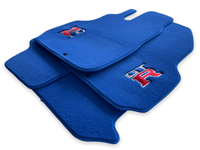 Floor Mats for Nissan GT-R - Tailored Blue Carpets Set with GTR Emblem | AutoWin