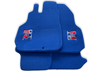 Floor Mats for Nissan GT-R - Tailored Blue Carpets Set with GTR Emblem | AutoWin