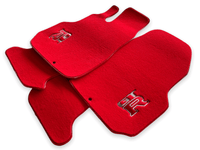 Floor Mats for Nissan GT-R - Tailored Red Carpets Set with GTR Emblem | AutoWin