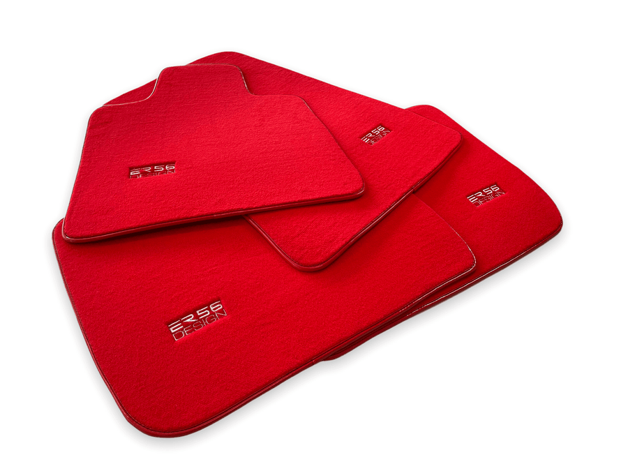 Floor Mats For Rolls Royce Phantom Drophead Coupe 2007–2016 Red Er56 Design - AutoWin