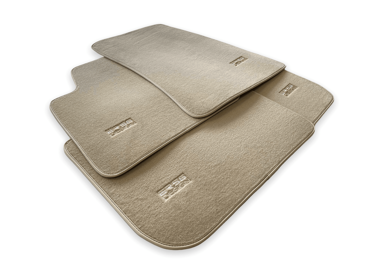 Floor Mats For Rolls Royce Wraith 2013-2023 Beige Er56 Design - AutoWin