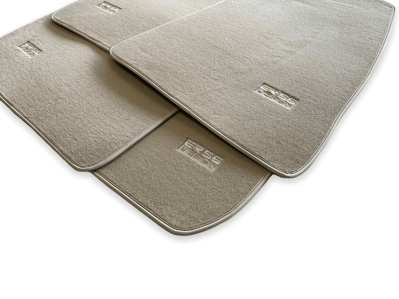Floor Mats For Rolls Royce Wraith 2013-2023 Beige Er56 Design - AutoWin