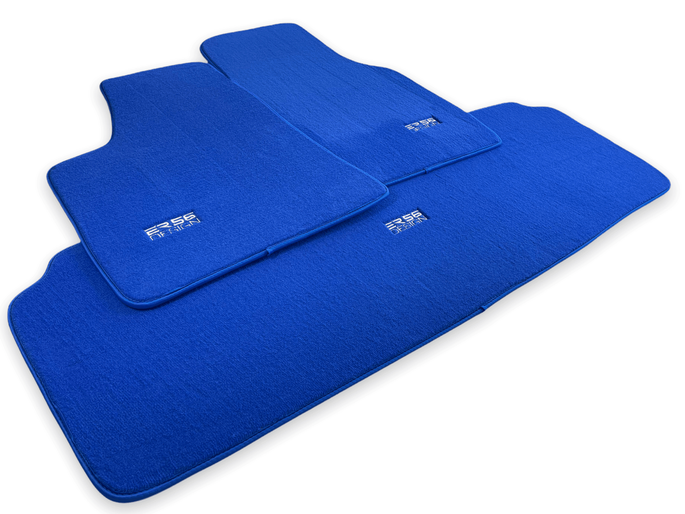 Floor Mats For Tesla Model S Blue Tailored Carpets ER56 Design - AutoWin