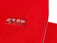 Floor Mats For Tesla Model S Red Tailored Carpets ER56 Design - AutoWin