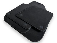 Genuine Alcantara Floor Mats for Ferrari 599 Coupe 2006-2012 Black ER56 Design - AutoWin