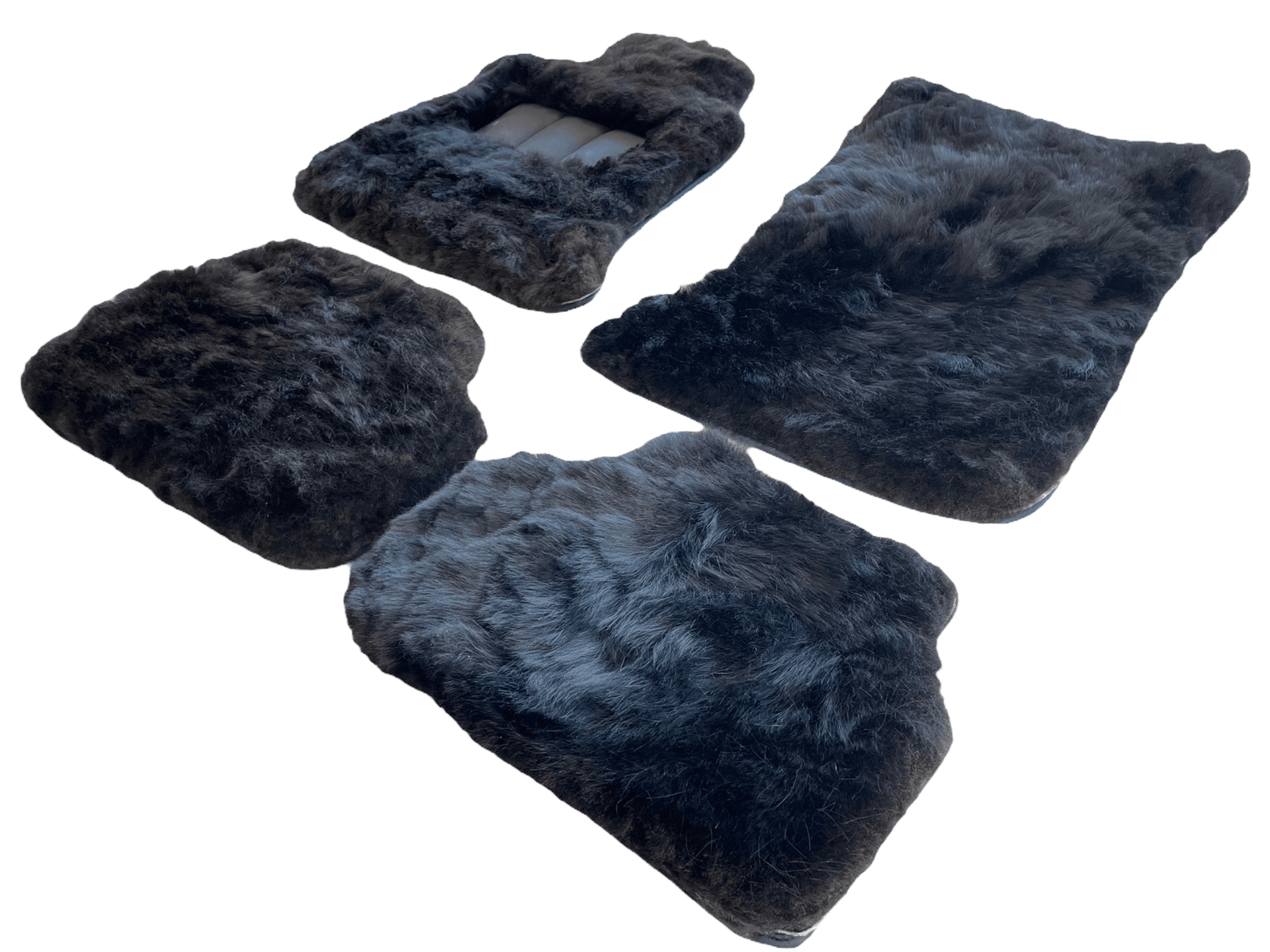 Genuine Sheepskin Floor Mats Rolls Royce Wraith 2013–2023 Er56 Design - AutoWin