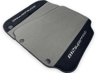 Gray Floor Mats For Ferrari 812 Superfast With Alcantara Leather - AutoWin